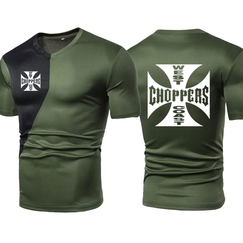 Футболка мужская с коротким рукавом хлопок круглый вырез Повседневная рубашка