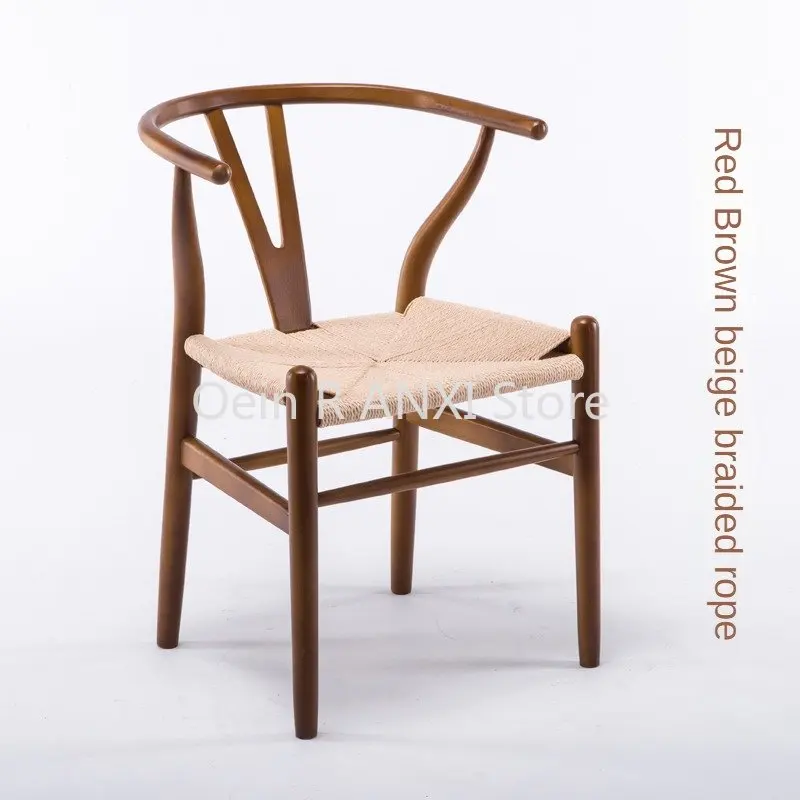 

Wishbone Wooden Kitchen Nordic Dining Chairs Arm Salon Outdoor Office Dining Chairs Ergonomic Luxury Stuhl Home Furniture WK