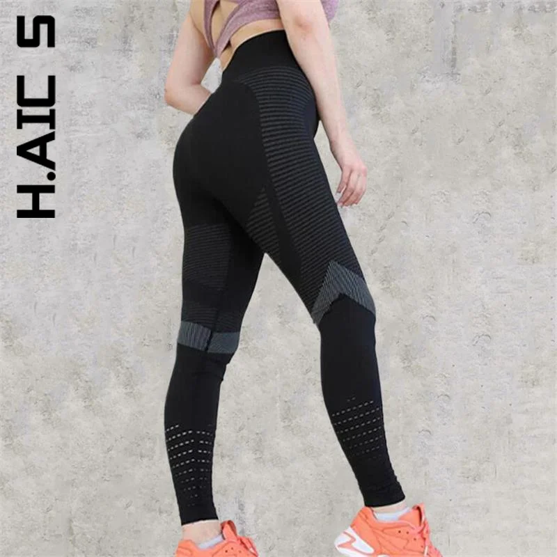 

Женские Бесшовные Леггинсы H. АИК, спортивные Леггинсы для тренировок в тренажерном зале, женская одежда, Леггинсы для йоги, женские леггинс...