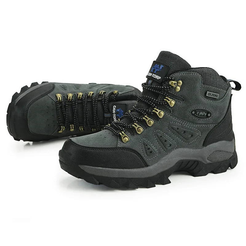 Large Size 48 Hiking Shoes Men Couple Sneakers High Top Mountain Climbing Shoes Women Outdoor Non-slip Jogging Trekking Sneakers