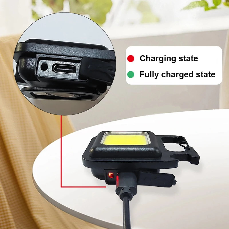 Светодиодный мини-фонарик COB 800 мАч