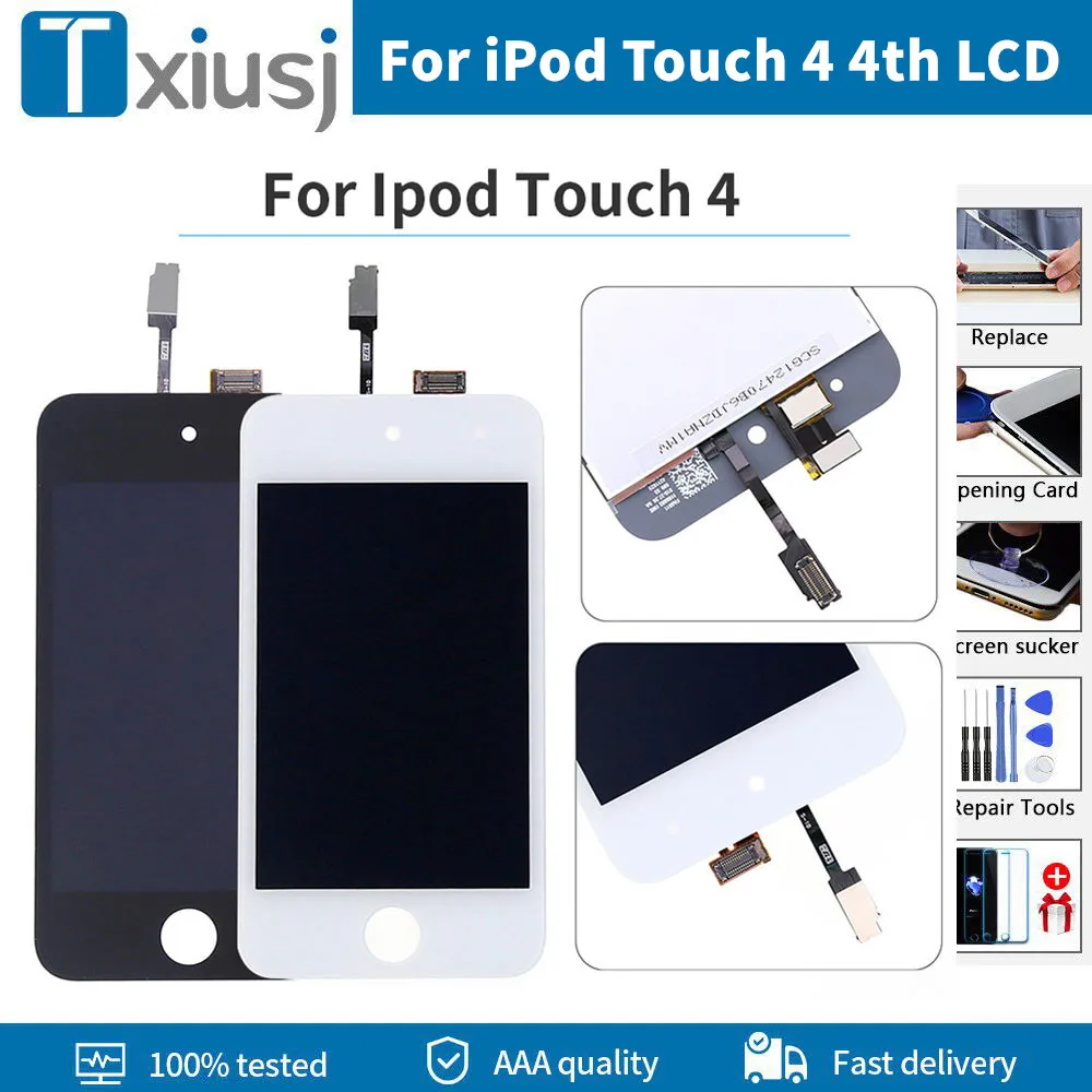 

AAA +++ высококачественный сенсорный ЖК-дисплей для iPod Touch 4 4-го TScreen дисплей дигитайзер в сборе запасные части для iPod Touch 4 LCD