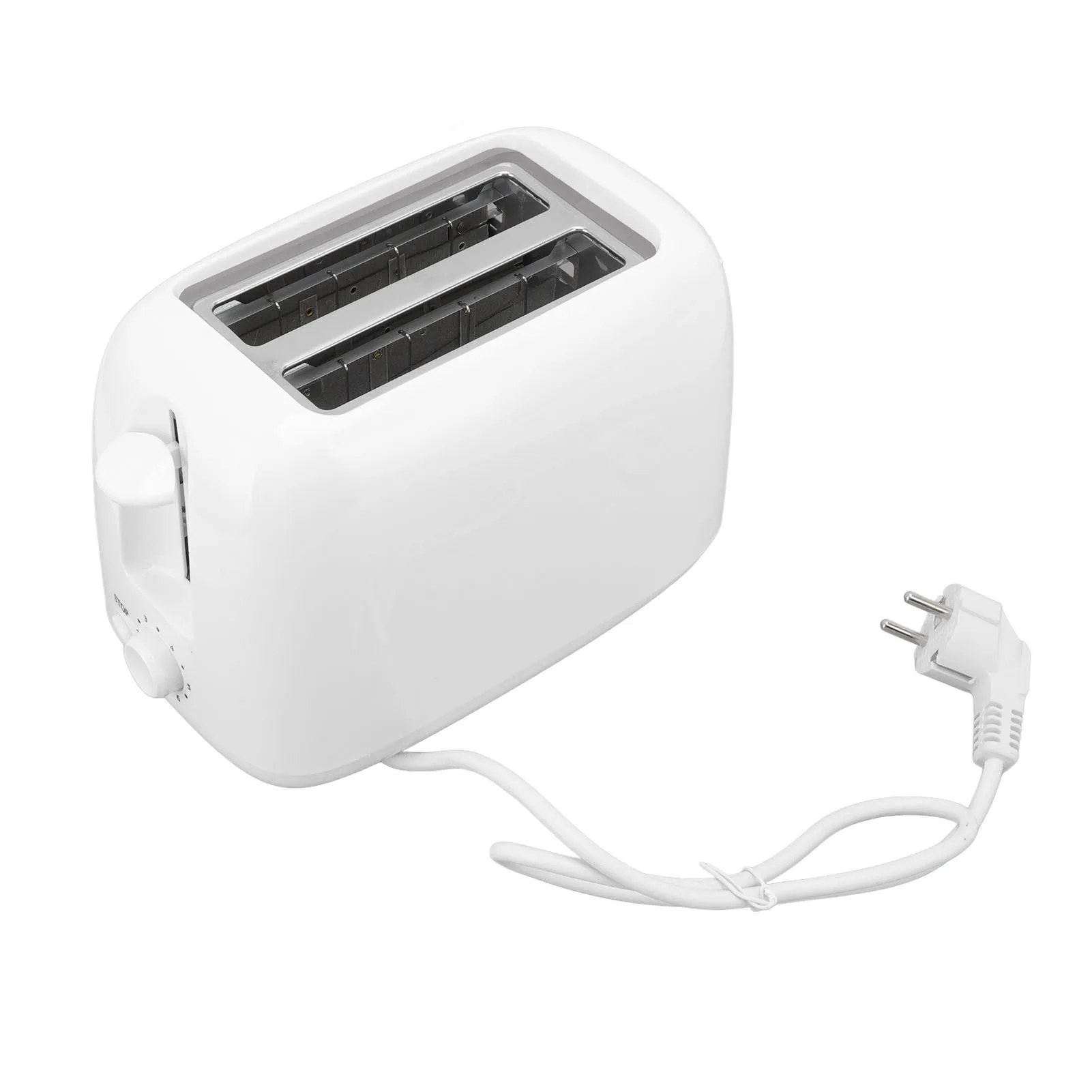 

2 Slices Toaster 6 Levels Temperatures Stainless Steel Toasters for Cafe