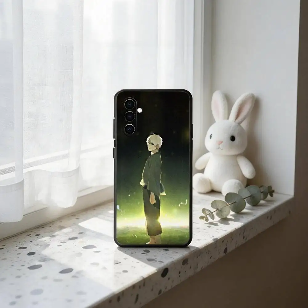 Фото Чехол для телефона Anime M-Mushishi G-Ginko для Samsung Galaxy A73, A72, A71, A70, A53, A52, A51, другие модели, мягкий черный чехол №3