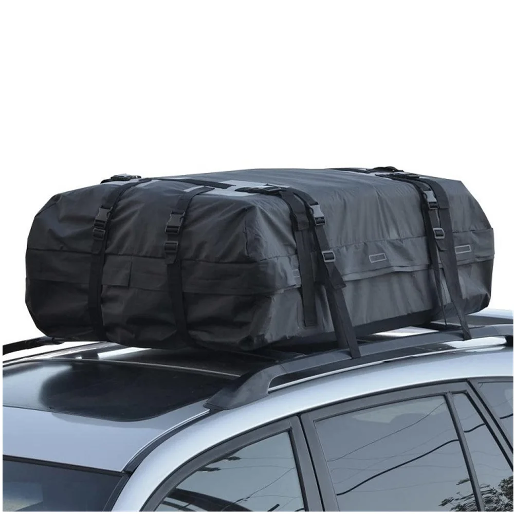 

500D Waterproof Cargo Bag Car Roof Cargo Carrier Universal Luggage Bag Storage Cube Bag SUV Rooftop Camping Luggage Storage Box