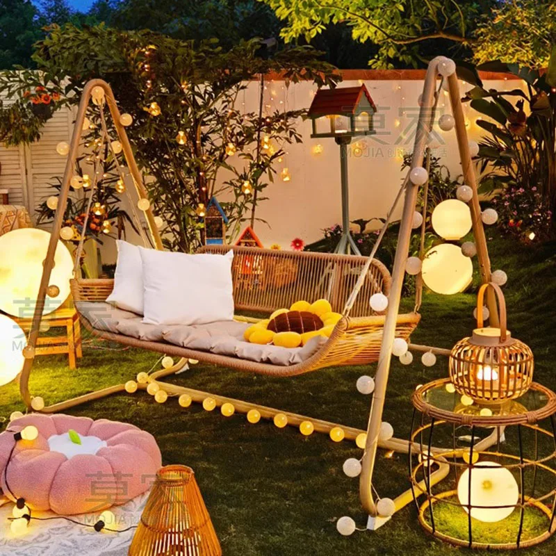 Уличные качели для террасы Подвесные расслабления вибрирующие шезлонги уличная