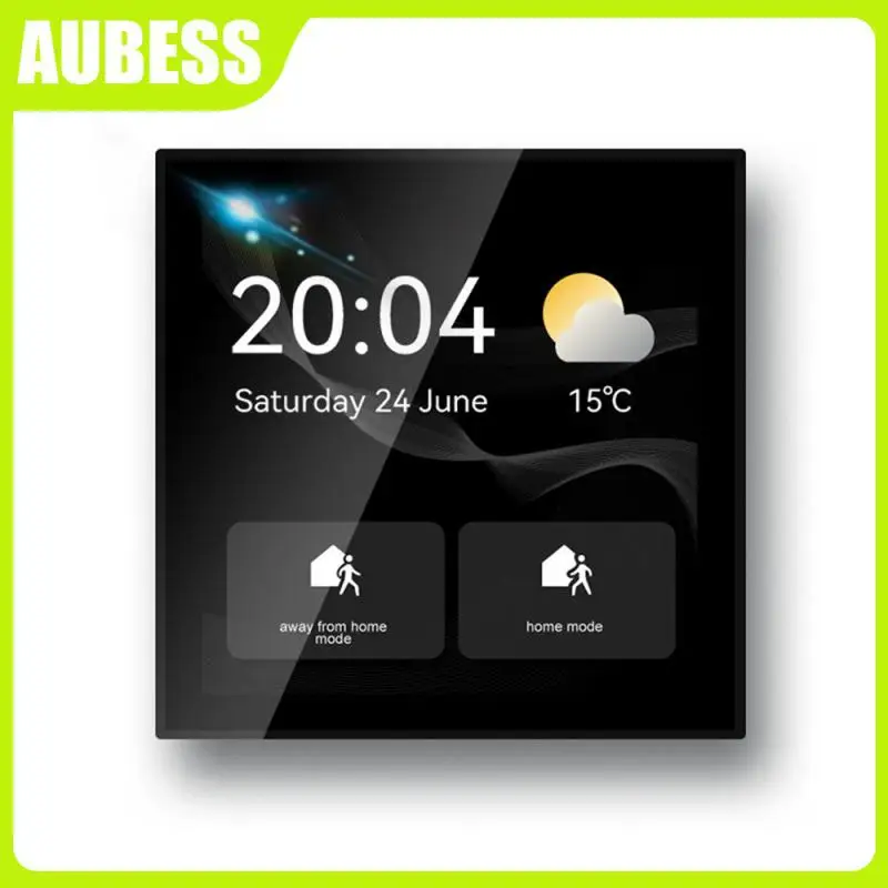 

1pc In-wall Central Controller 4 Inch Linux Touch Build Control Panel Zigbee Hub Scene Switch Smart Home Accessories Smart Home