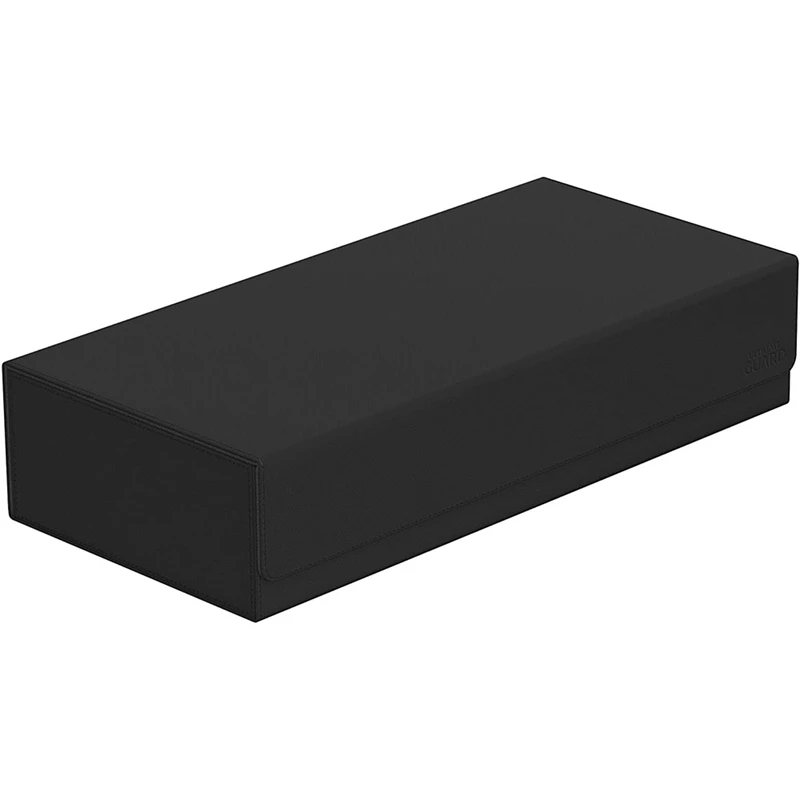 

Super Hive 550+ Monocolor Cards Deck Box Leather Board Games Cards Deck Case For MTG Trading Card Games TCG Black