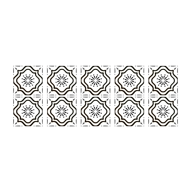 

10 Pieces Of Square Self-Adhesive Tile Stickers Retro Matte Non-Slip Wear-Resistant Wall Stickers 20X20cm JHZ-03