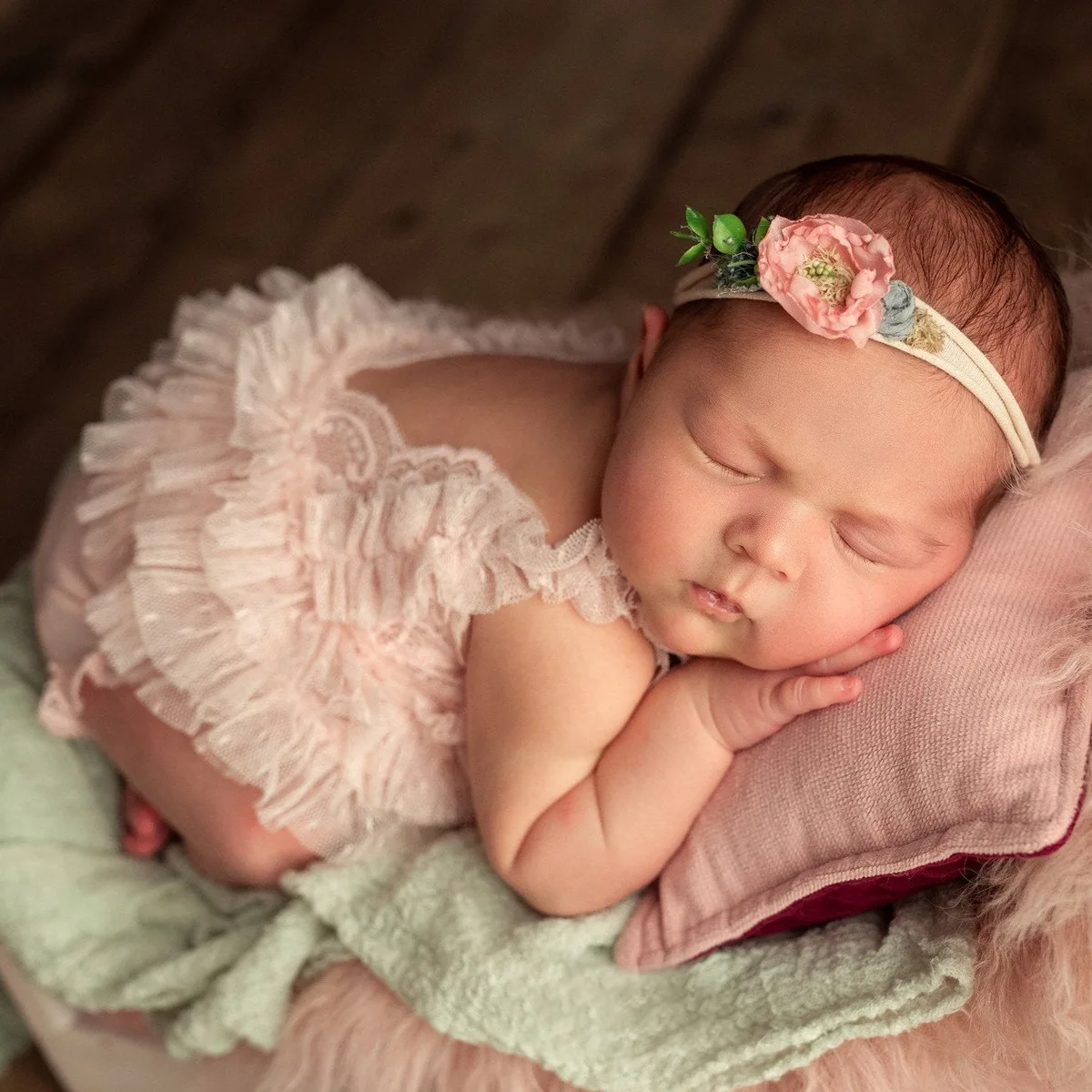 Dvotinst Newborn Photography Props Girls Pink Lace Outfits Backless Bodysuit Fotografia Accessories Studio Shooting Photo Props