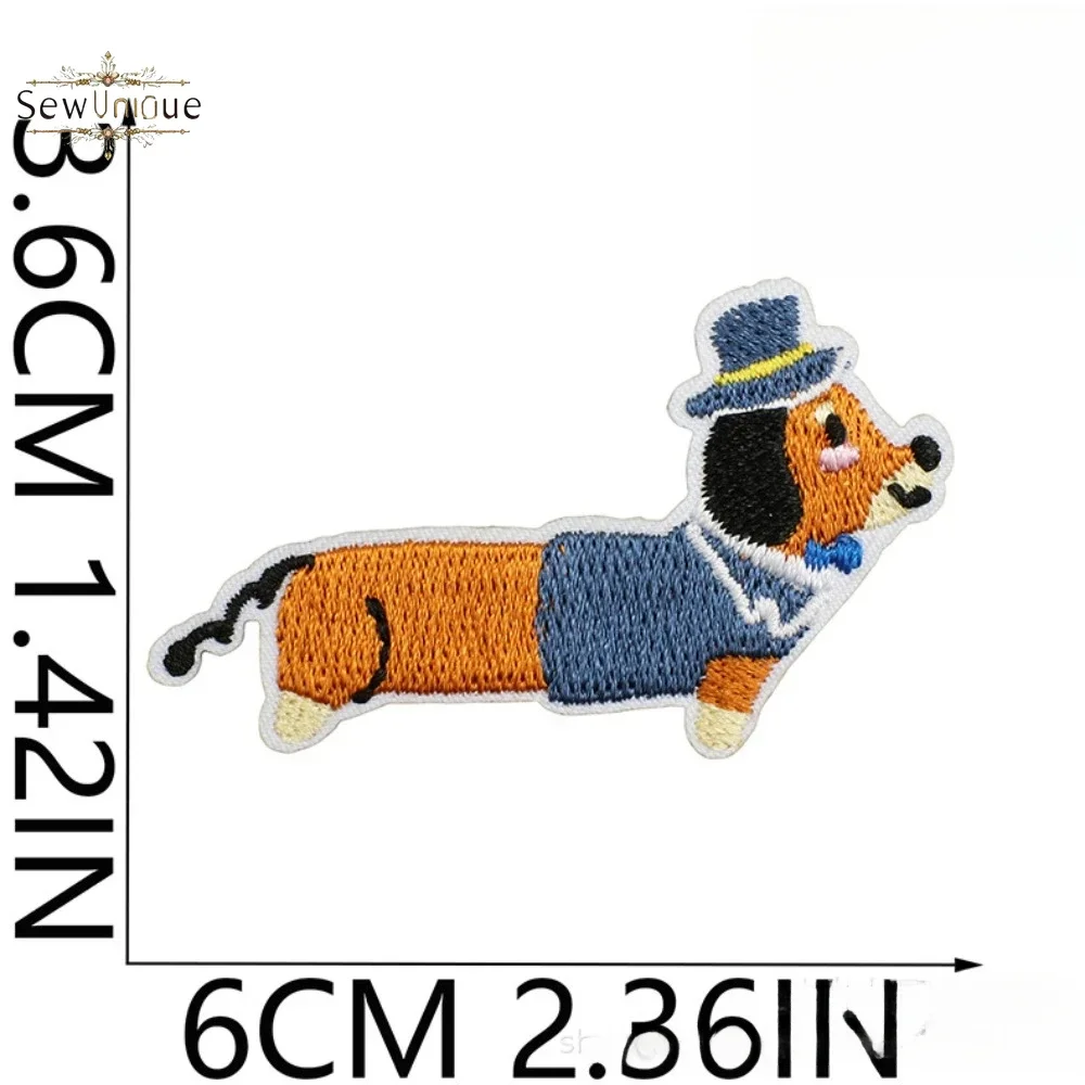 Нашивка с вышивкой корейская такса DUTRIEUX