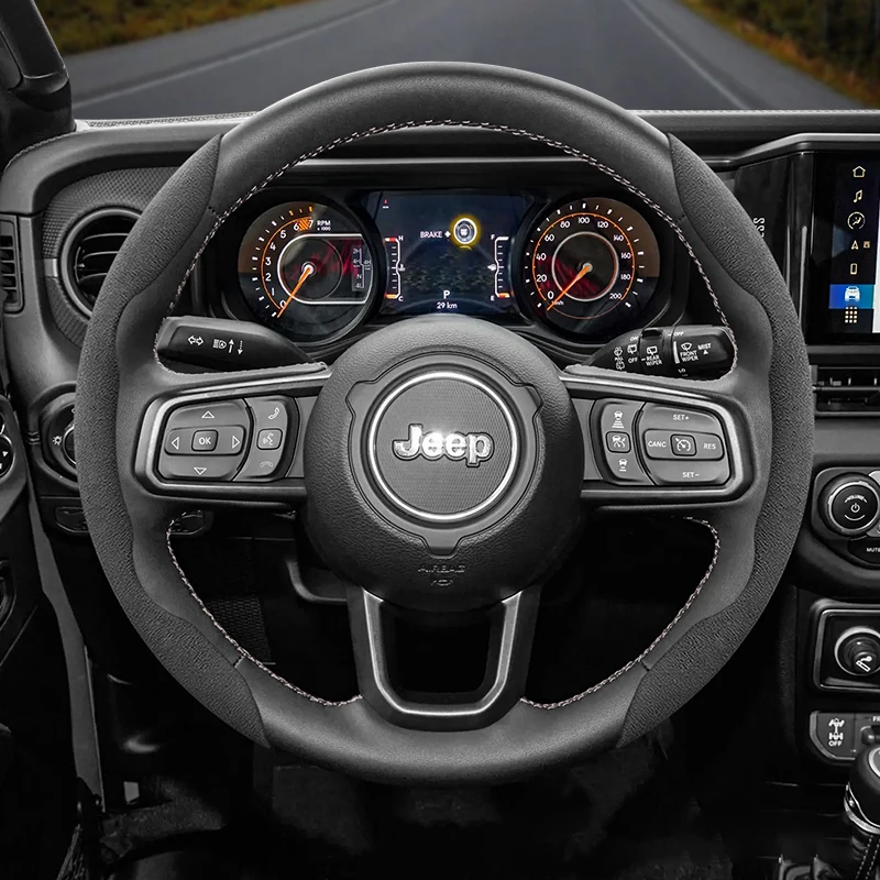 

Защелкивающийся чехол на руль для Jeep, подходит для Renegade Compass Wrangler Jk Jl Grand Cherokee Wk2, аксессуары Wj Portachiavi
