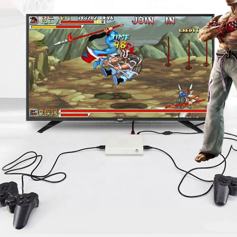

Box 3D Mini Arcade Video Game Console Portable Moonlight Treasure Retro Game Console Built-in 3100 2D And 60 3D Games