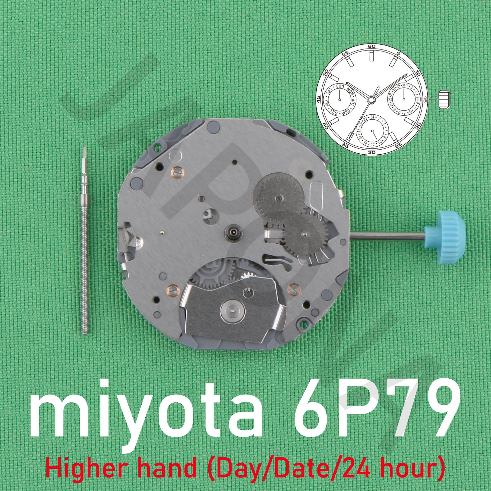 6P79 movement miyota 6P79 movement japan movement Higher hand height enables designs that take advantage of dial depth.