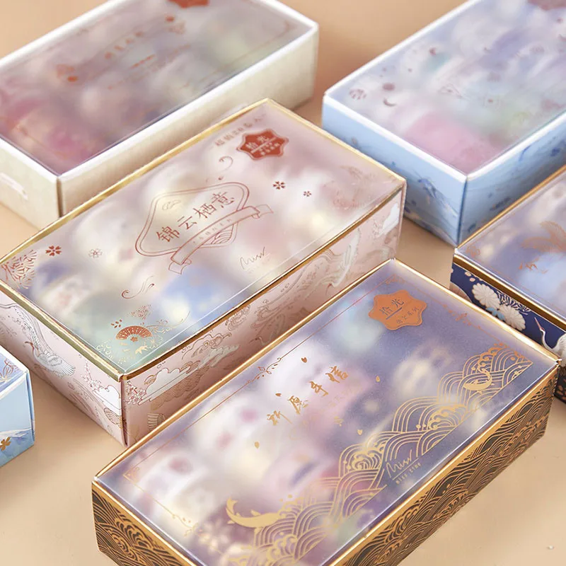 

20 Pcs/Set Gold Foli Washi Tape Vintage Chinese Luxury Masking Tape Decorative Adhesive Tape Sticker Scrapbook Diary Stationery