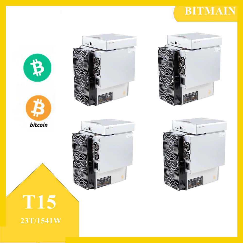 

Buy 3 Get 1 Free Bitmain Asic Miner Refurbish Antminer T15 BCH BTC Mining 23T 1541W With Power Supply Included