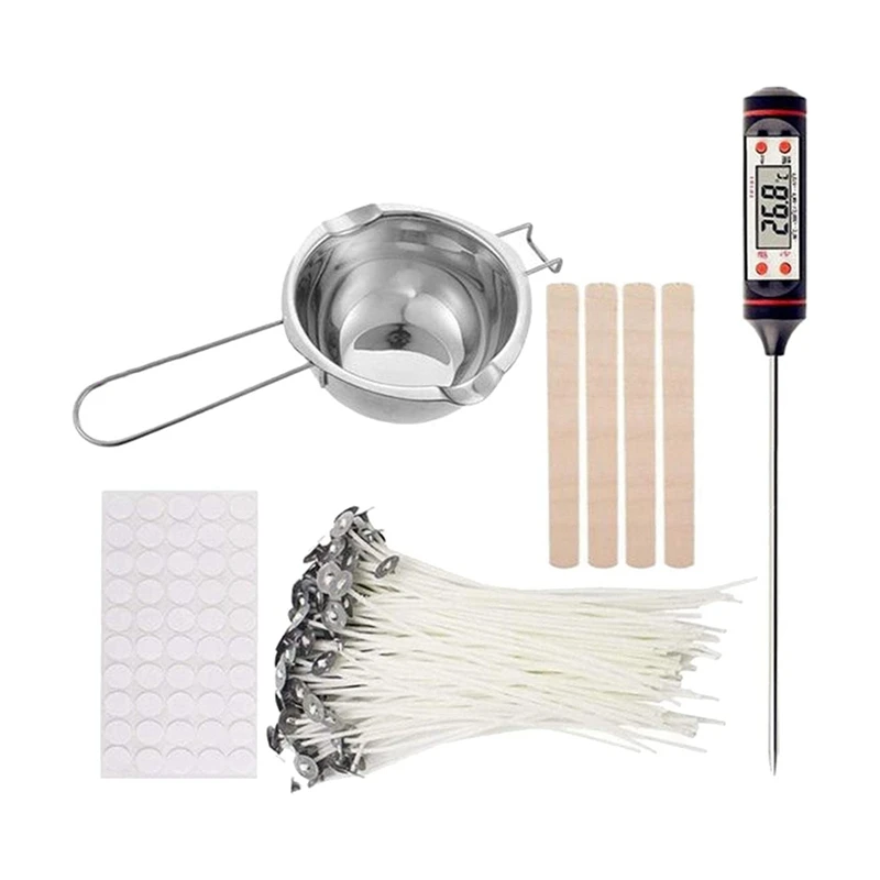 

Candle Making Kit Candle Wicks Melt Pot Wick Sticker Holder Tools Set