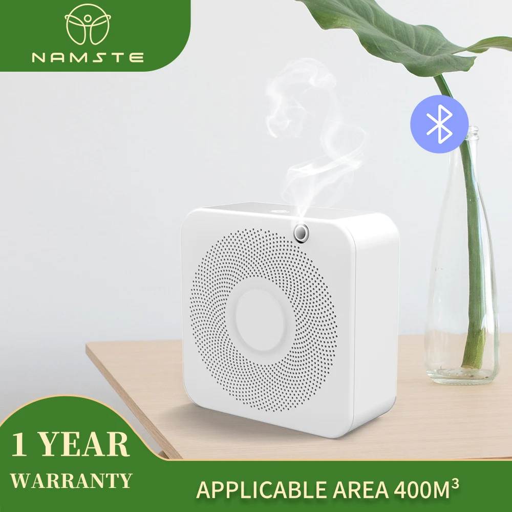 Namste 400m³ Small Electric Aroma Diffuser Bluetooth Aroma Essential Oil Smells For Home Automatic Fragrance Air Fresheners