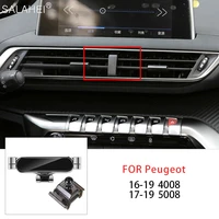 gravity car mobile phone holder for peugeot 5008 2017 2019 air vent mount gps stand for peugeot 4008 2016 2019 auto accessories