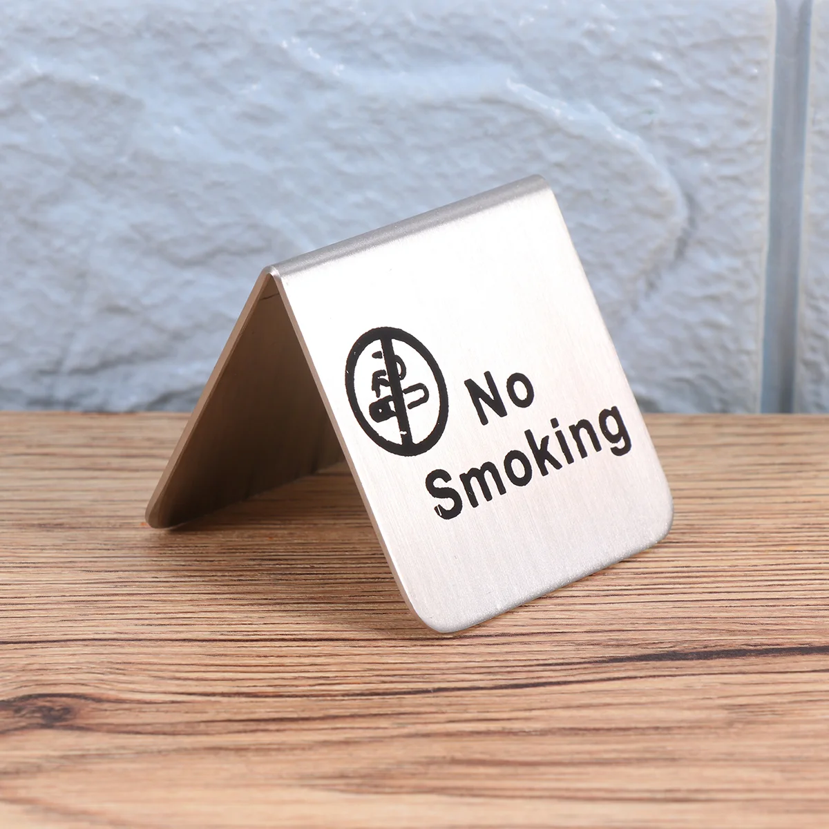 

Sign Table Double Tent Signs Side Desktop Steel Stainless Sided Tabletop Symbol Stop Cute Metal Outdoor Business Home Car Shop