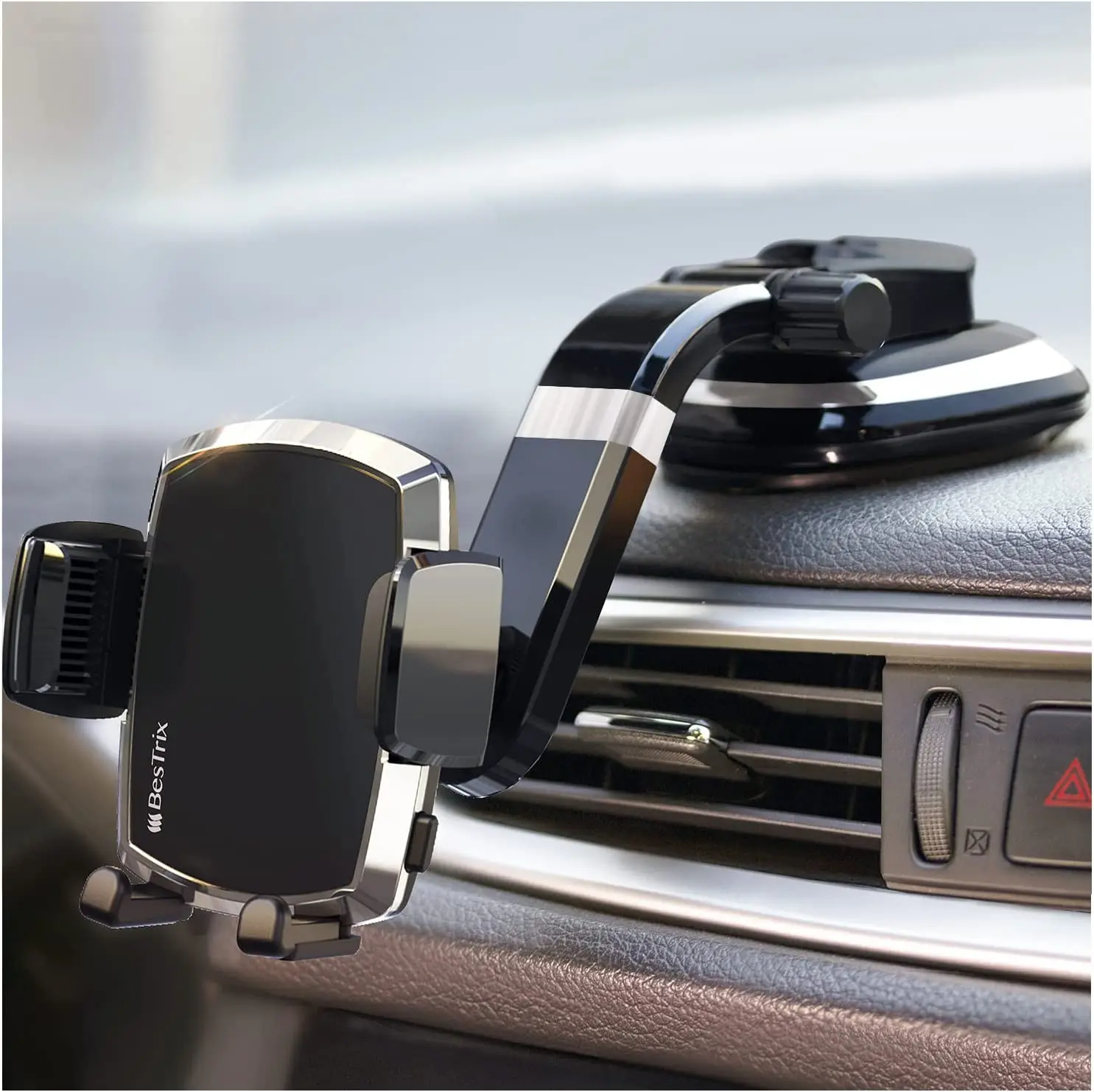 

BESTRIX Phone Holder for Car,Dashboard Cell Phone Car Phone Holder Compatible with iPhone 13 12 11