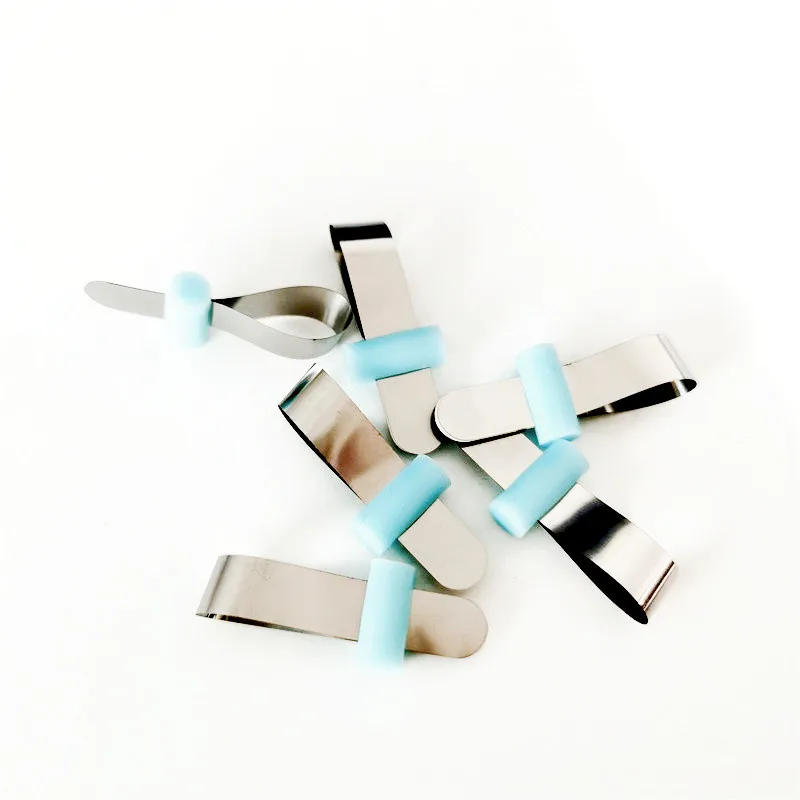 

Blue Dental Matrix Bands with Locker Matrice Bands Clip Clamps Matrices Movable Fixator 2opcs/box