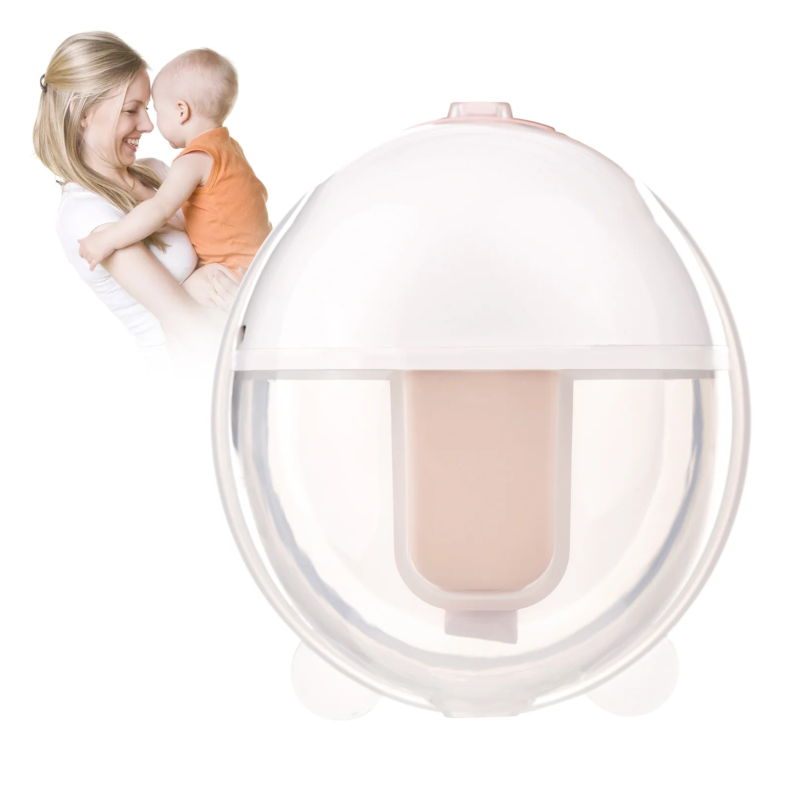 

Wearable Hands Free Electric Breast Pump Portable Invisible Feeding Pump 3 Modes with 24mm Flange 150ml Capacity for Home Office