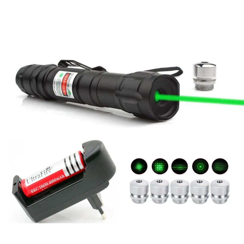 

Green Laser Pointer High Power Laser Sight 2 in 1 Detachable Laser Effect Head Portable Outdoor Hunting Green Dot Laser Sight