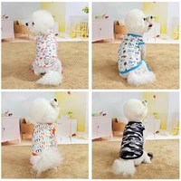 printed fruit strawberry summer dog clothes animal printed dog pet vest for small medium dogs bulldog spring cool sleeveless