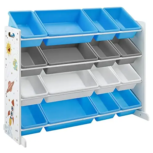 

SONGMICS Kid's Toy Storage Unit with Removable Bins, for Playroom, Children’s Room