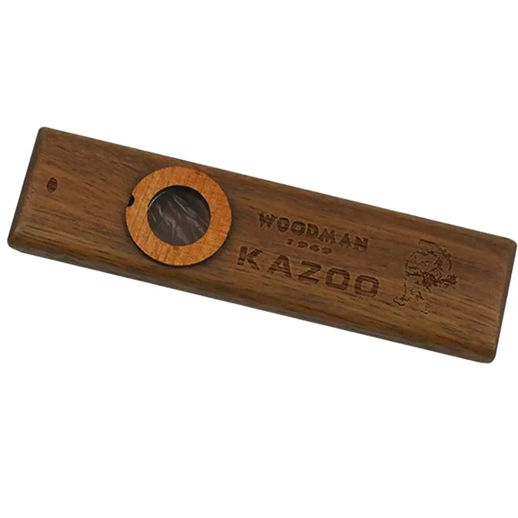 

MagiDeal Kazoo деревянная с мембранной металлической коробкой для музыкального проигрывателя подарок для детской игрушки