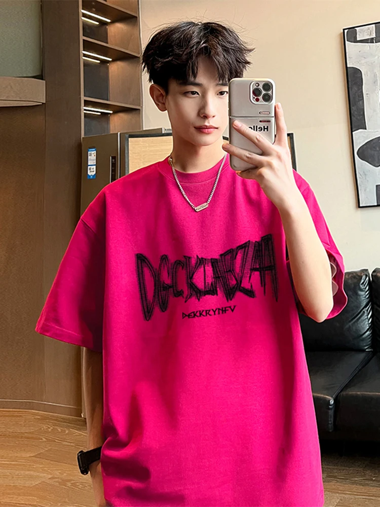 Европейский и американский модный бренд Pitaya Цветная футболка из чистого хлопка с