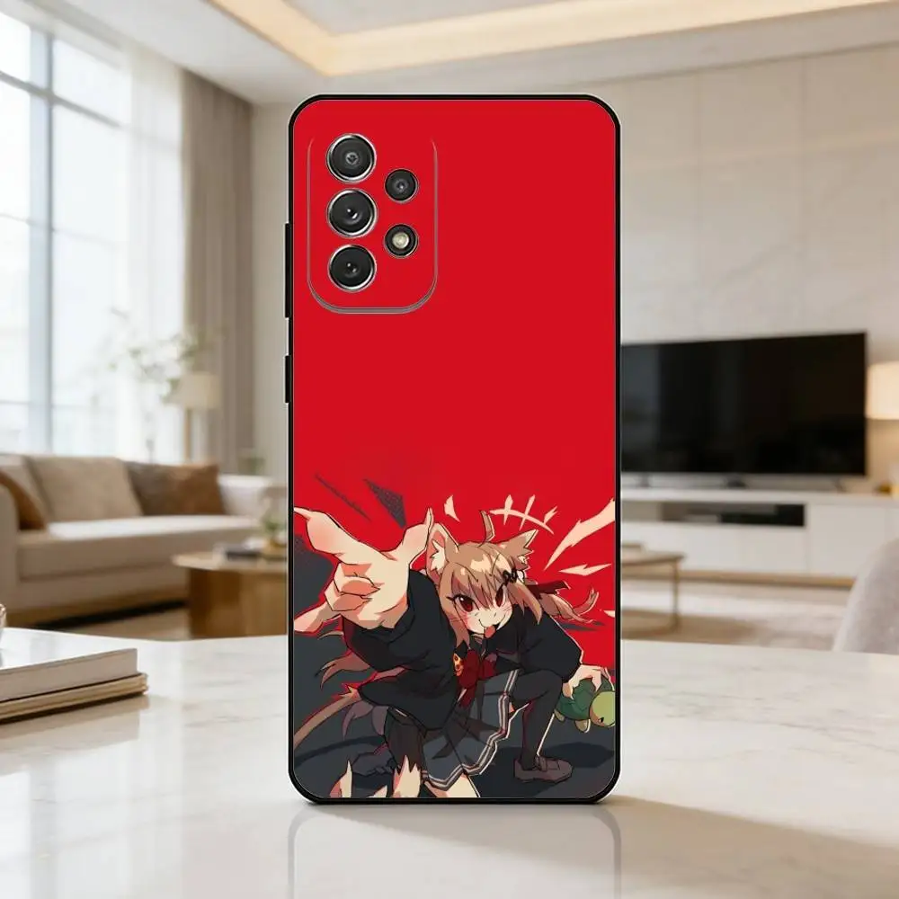 Фото Милый чехол для телефона Neuro Sama Evil Neuro для Samsung S25, S24, S23, S22, S21, S20, Plus, мягкий силиконовый черный чехол №4