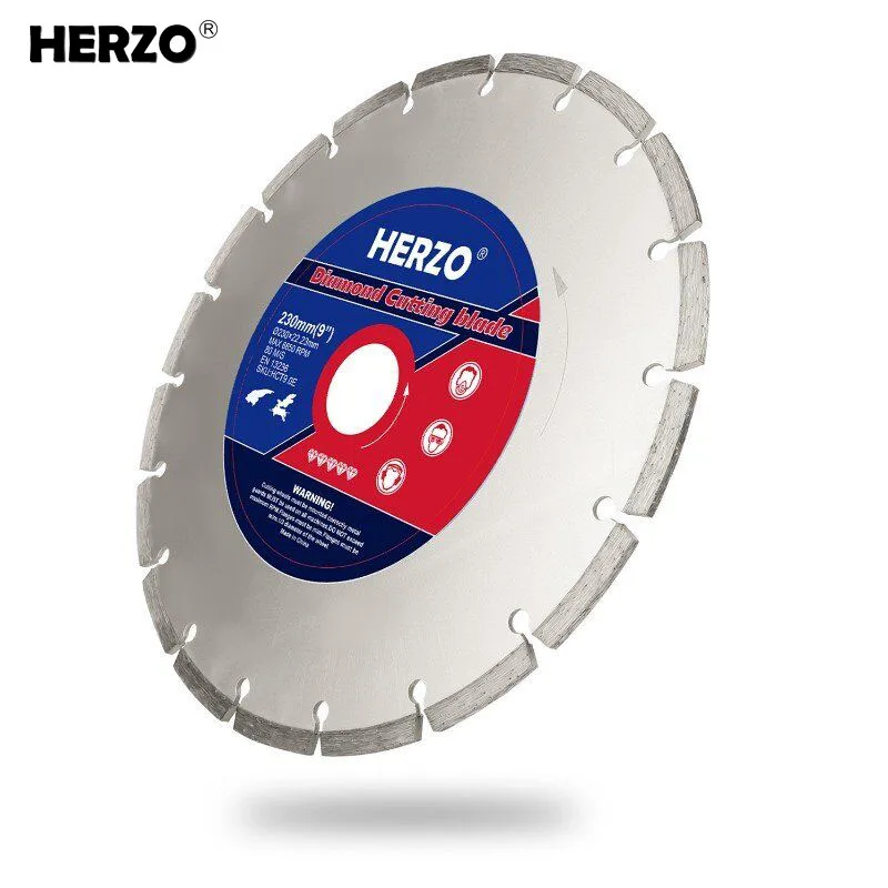 Алмазная пила HERZO 230 мм для угловой шлифовальной машины по дереву