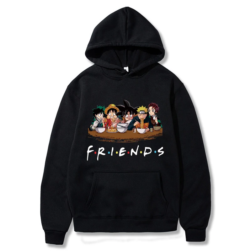 

Anime Hoodie Men/Women Kawaii Cartoon Mang FRIDENS Sweatshirt Harajuku Graphic Hip Hop Streetwear Casual Uniesex Oversize Hoody
