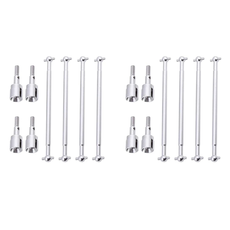 

2X,08029 Dogbones 89.5Mm & Stub Wheel Axle 02033 Drive Shaft For 1/10 Redcat HSP Exceed RC Car Truck Replacement Silver