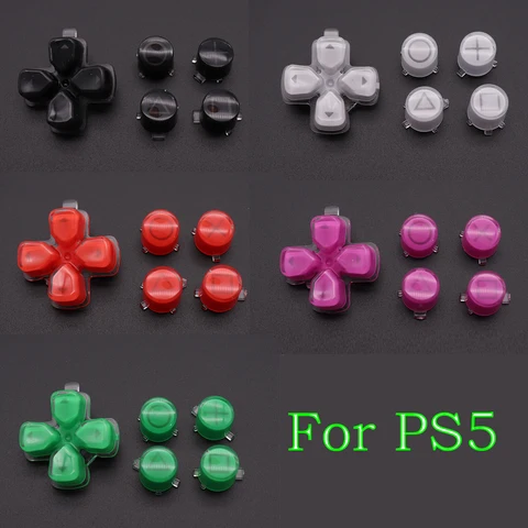 Запасные кнопки для контроллера PS5 Dpad & ABXY Jelly, сменные пусковые кнопки, запасные части для геймпада ps5