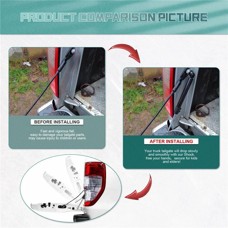 Для Nissan Navara NP300 2005 2006 2007 2008 2009 2010 2011 2012 2013 Автомобильная задняя багажная газовая