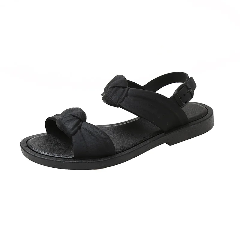 Sandals for Women New Summer Flat Bottom Sandals Korean Cross Toe Holiday Beach Shoes Casual Comfortable Non Slip Sandals