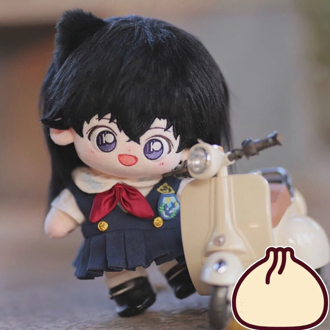 

Original Anime Detective Conan Case Closed Mouri Ran 20cm Dolls Body Cosplay Kawaii Cotton Stuffed Dress Up Doll Gift