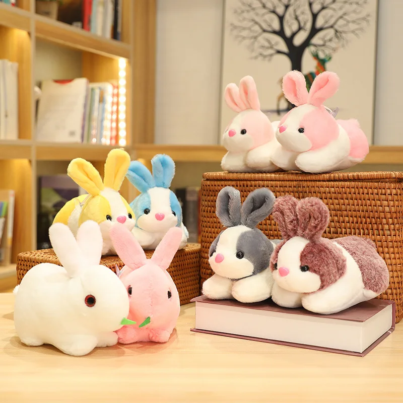 

Kawaii 8 Colors Simulation Rabbit Plush Doll Stuffed Cute Real Life Animal Bunny Plush Toys Home Decor Cartoon Kids Gift 20CM