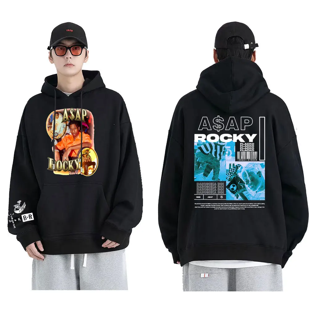 

Rapper Asap Rocky Vintage Print Hoodies Hip Hop Awesome Men Women Travis Scott Sweatshirts Pullover Cactus Jack Hoody Streetwear