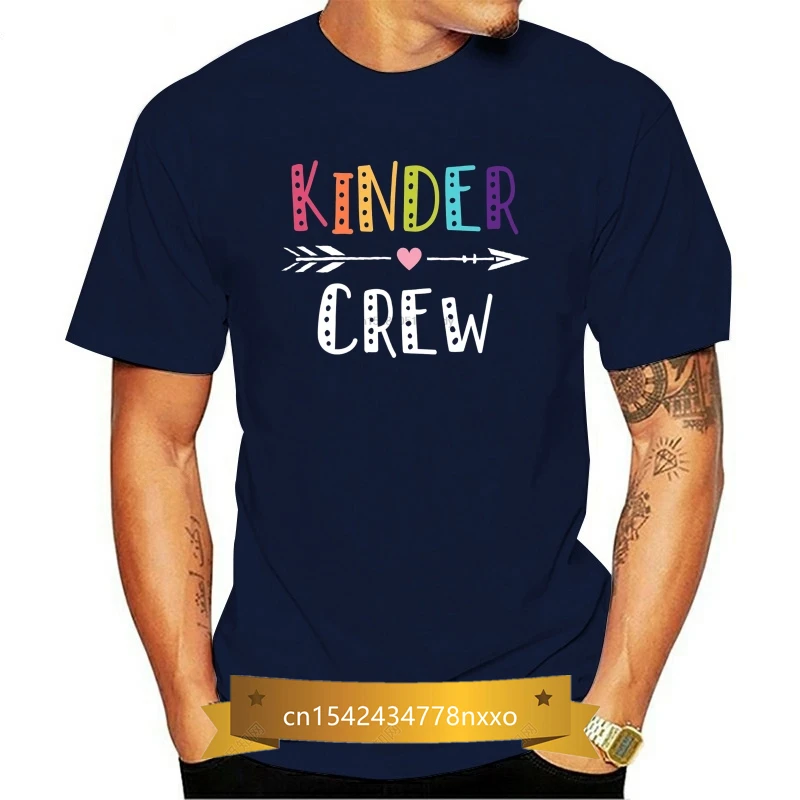 

Men Funny T Shirt Women Cool Tshirt Kinder Crew Kindergarten Teacher T Shirt 1St Day Of School