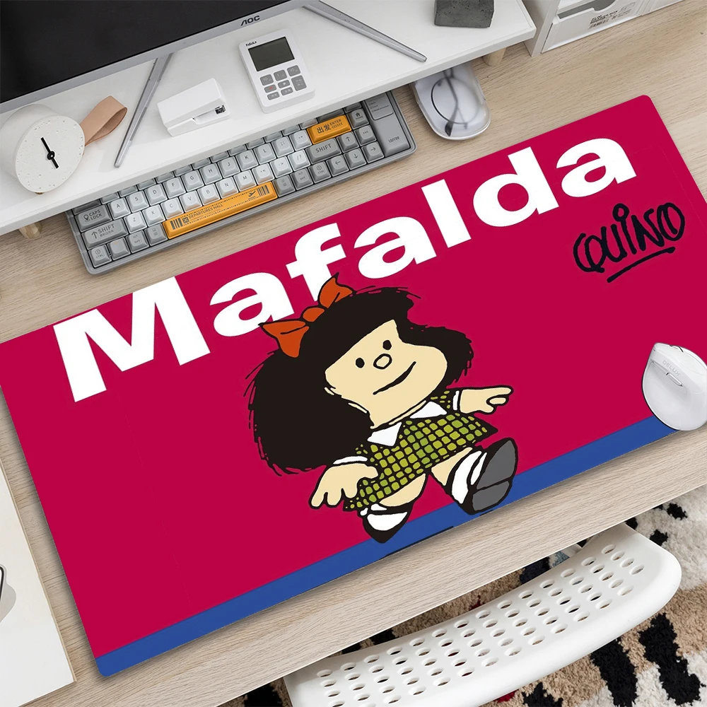 

Коврик для мыши Mafalda, большой игровой коврик для домашнего компьютера размера XL HD, коврик для мыши XXL, мягкий Противоскользящий коврик для мы...