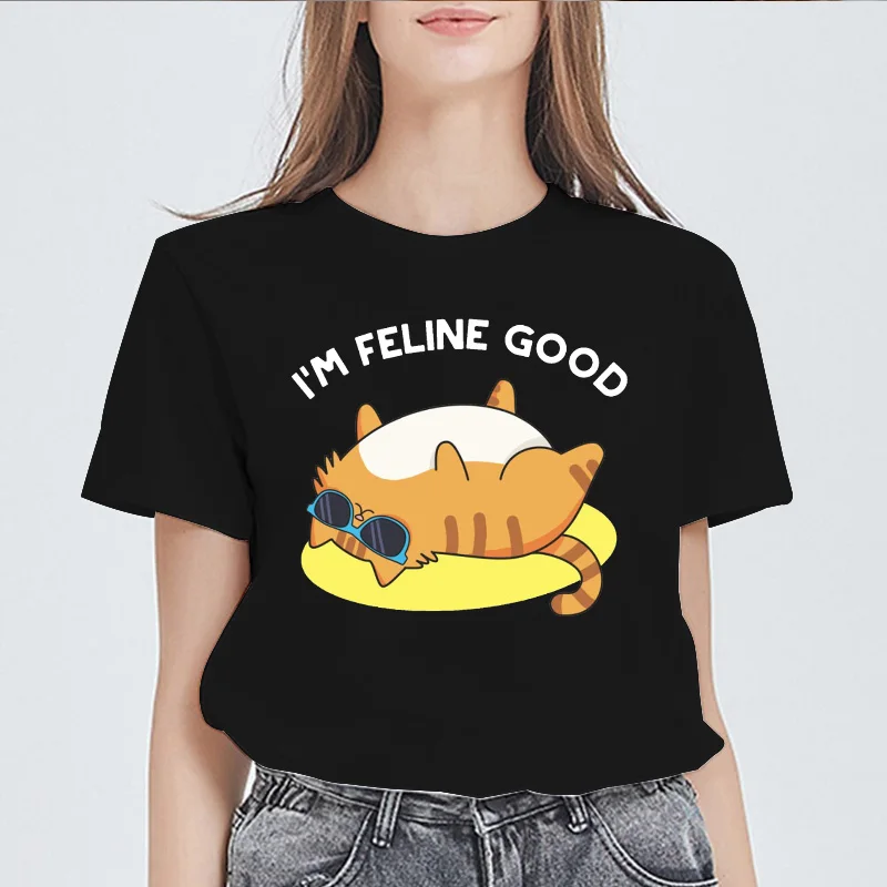 

Cute Dog Cartoon Women Graphic Flower Floral Fashion Casual Vintage Lady Tees Print Tops Clothing Female T Shirt Womens T-Shirt