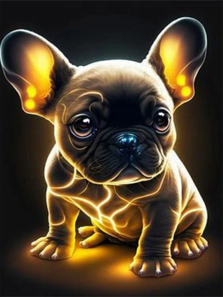 Алмазная 5D картина новый французский бульдог милые домашние животные полная