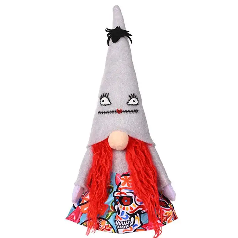 

Gnome Plush Doll Spider Hat Halloween Gnomes Plush Decor Halloween Gnomes Decorations Gnomes Gonks Ornaments Dwarf Elf For