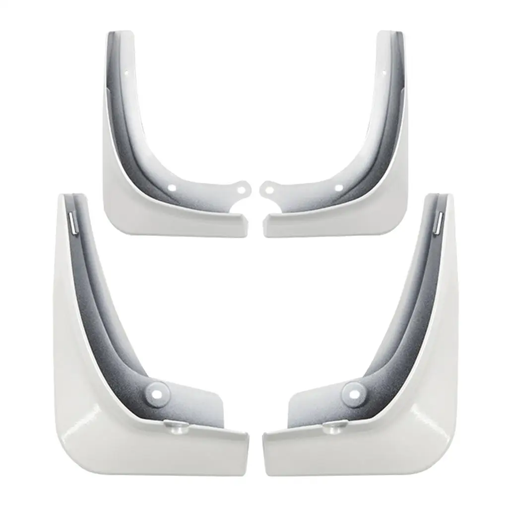 

White Car Mud Flap Front and Rear Wheel Guard Fender for Tesla Model 3 16-19