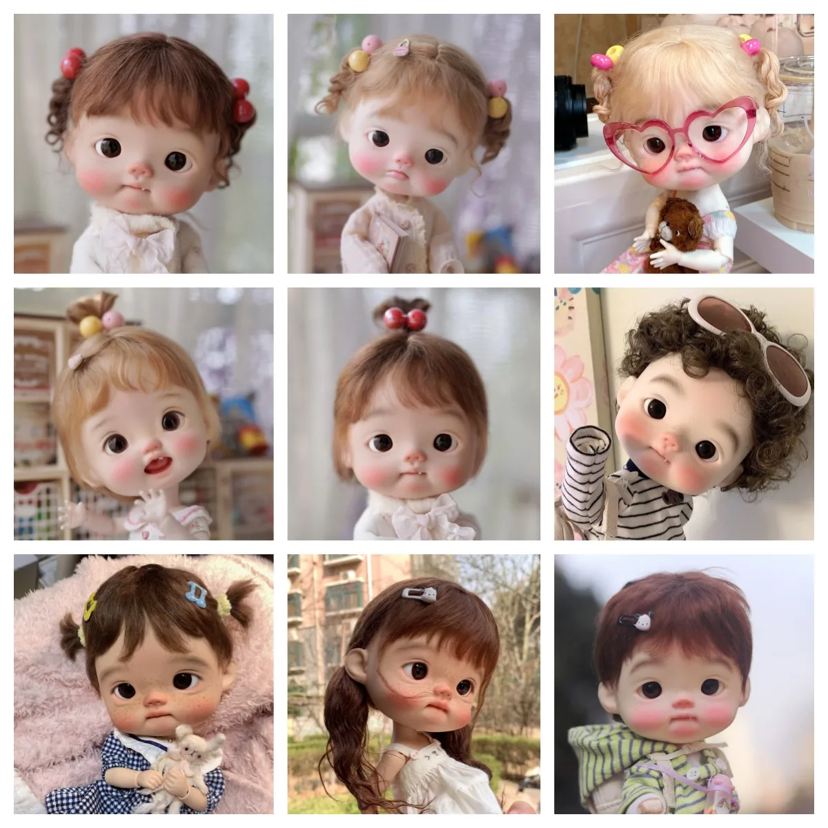 

Blythe Wig Varies DIY Styling 9-11inch Wig Suitable for Qbaby Amydoll Shaonvyu Hminordoll Big Head BJD dolls Accessories