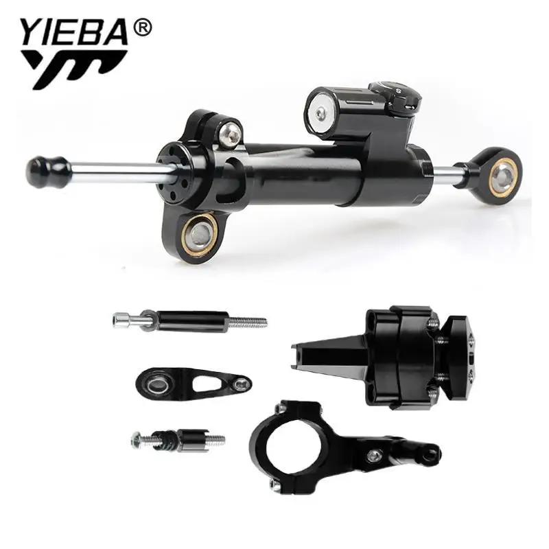 

A Set of Aluminum Steering Stabilize Damper Bracket Mount Motorbike Motorcycle Accessories For kawasaki ninja 400 2018 2019